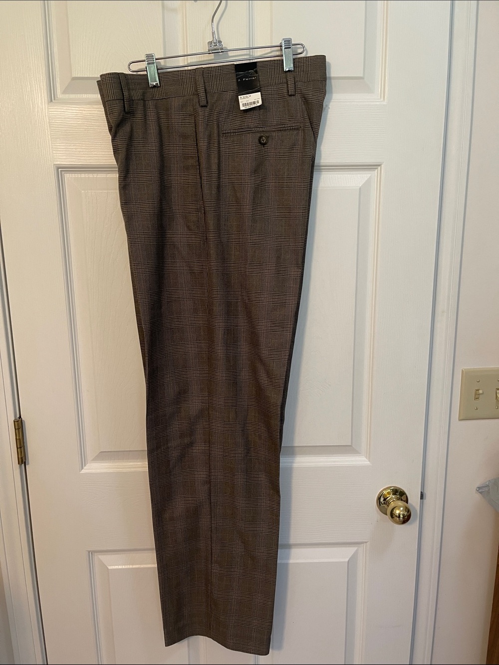 Men’s jf j.ferrar Black Dress Pants with Subtle Pinstripe SZ 36x32 NWT